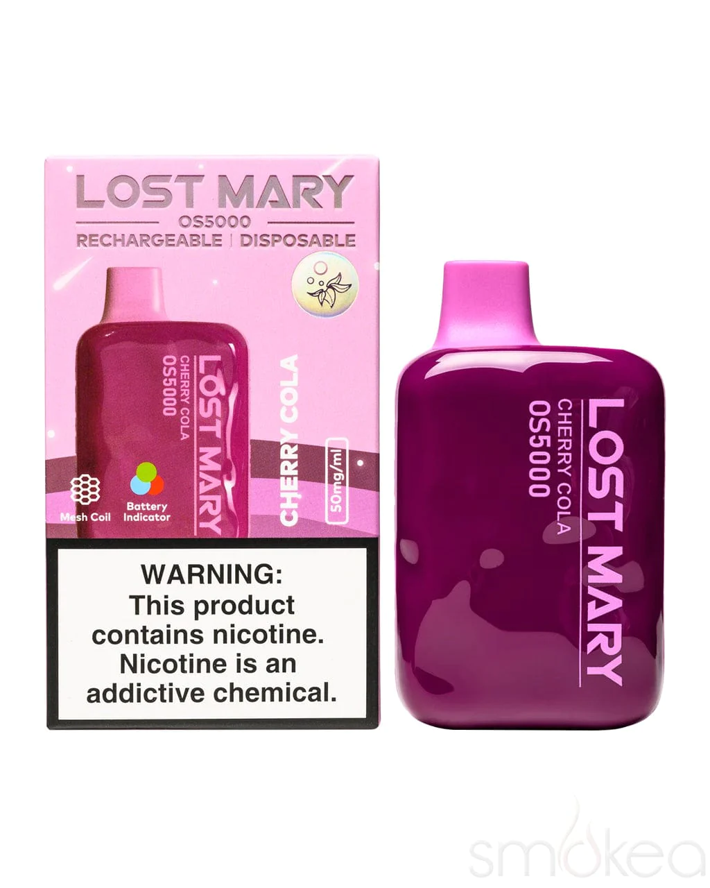 Lost Mary OS5000 Cherry Cola Disposable Vape Pod